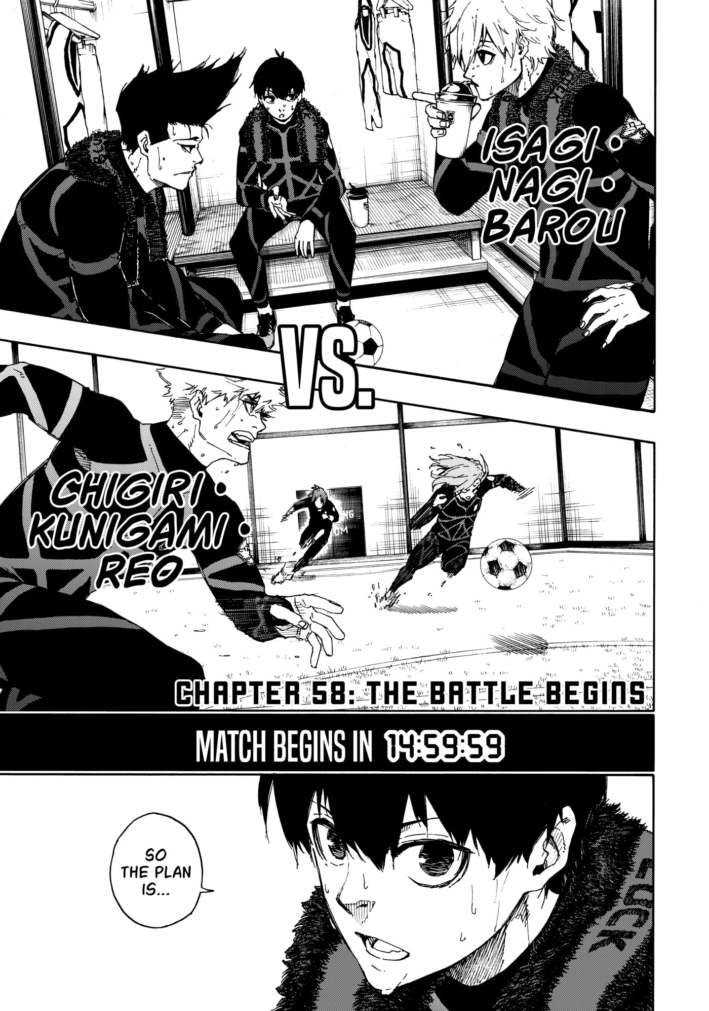 Blue Lock Chapter 58 page 1 - 