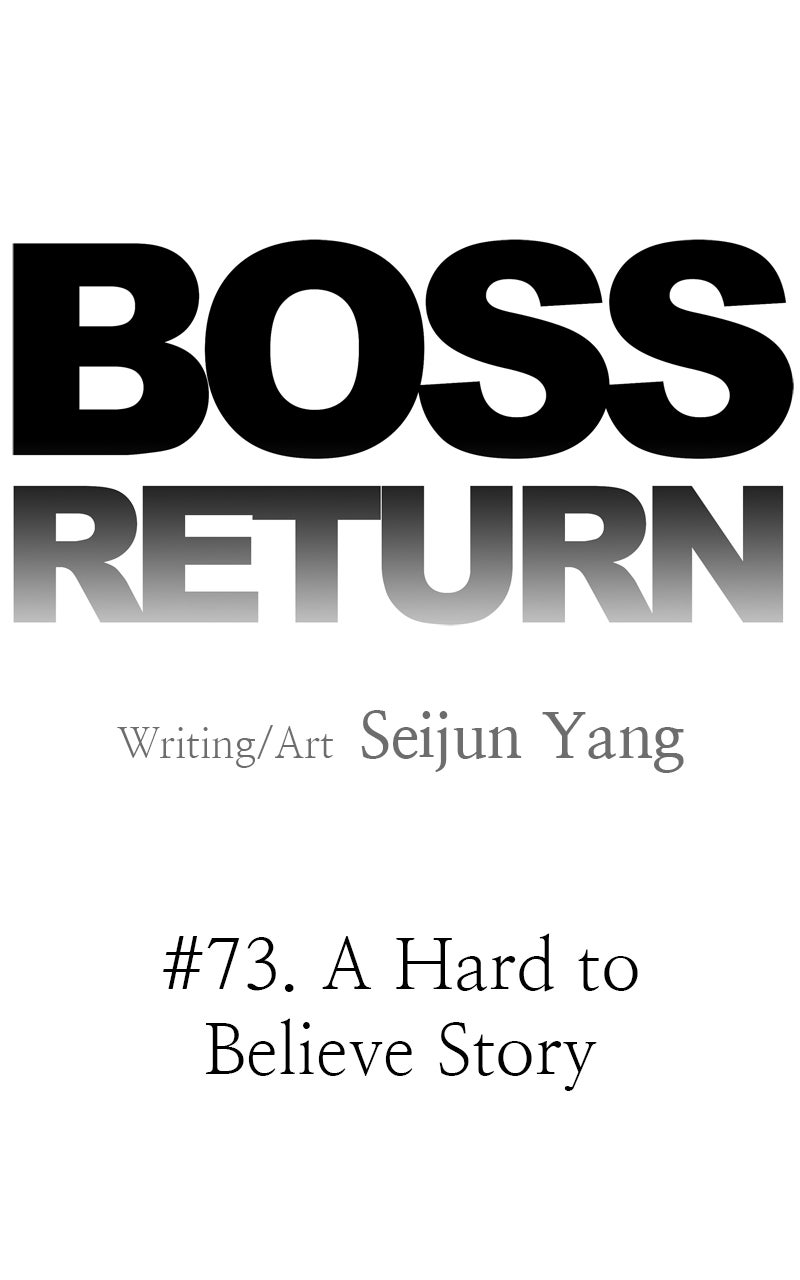 BOSS RETURN Ep. 73 - A Hard to Believe Story page 14 - 
