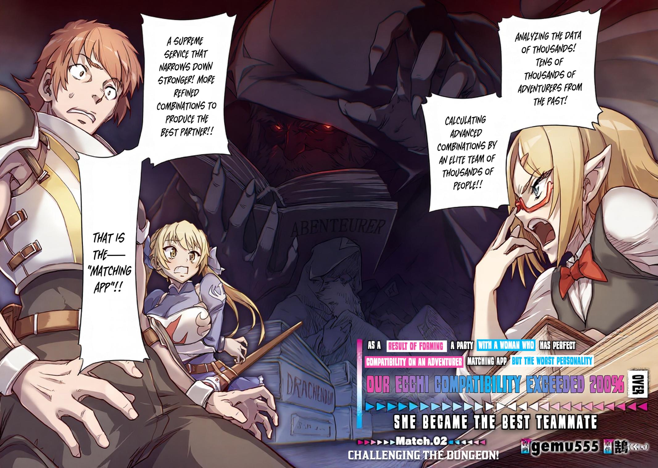 Boukensha Matching App de Aishou Batsugun Dakedo Seikaku Saiakuna Onna to Party Kunda Kekka Chapter 2 page 3 - 
