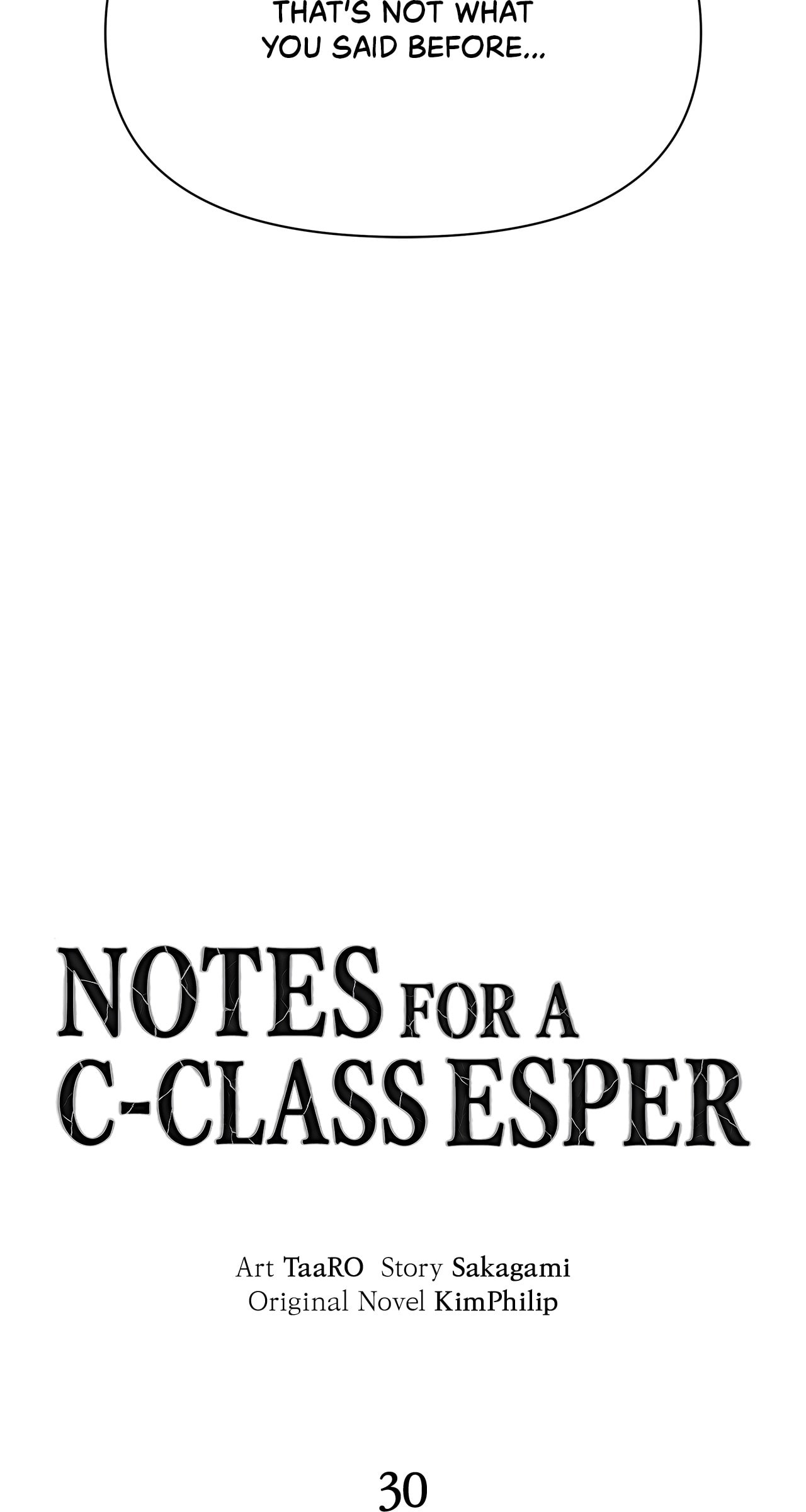C-Class Esper’s Memorandum Chapter 30 page 3 - 
