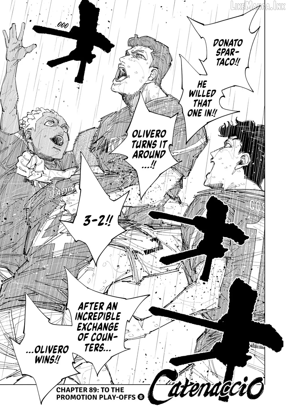 Catenaccio  Manga Chapter 89 page 1 - 