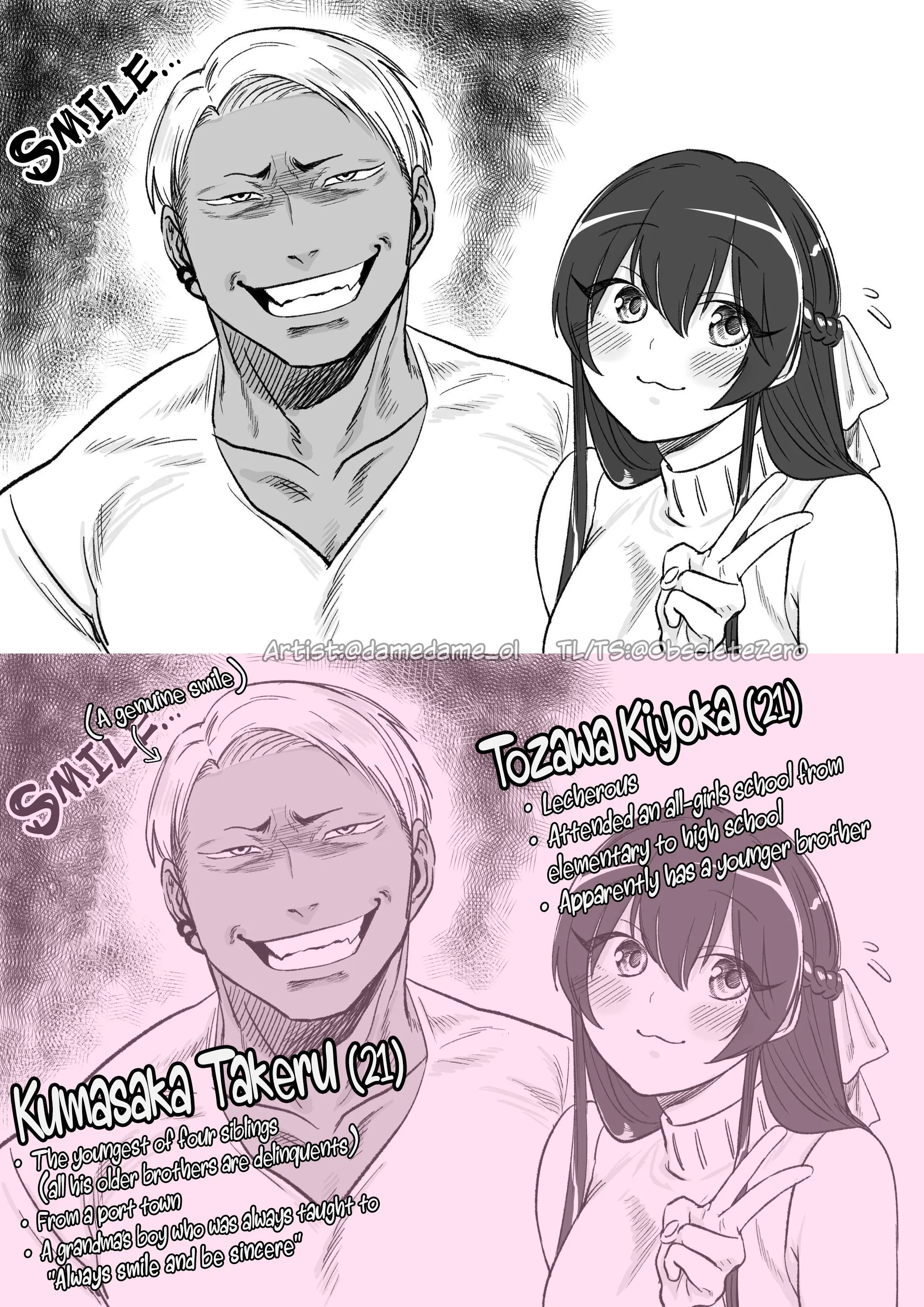 Charao-kun to Seiso-chan Chapter 7.1 page 1 - 