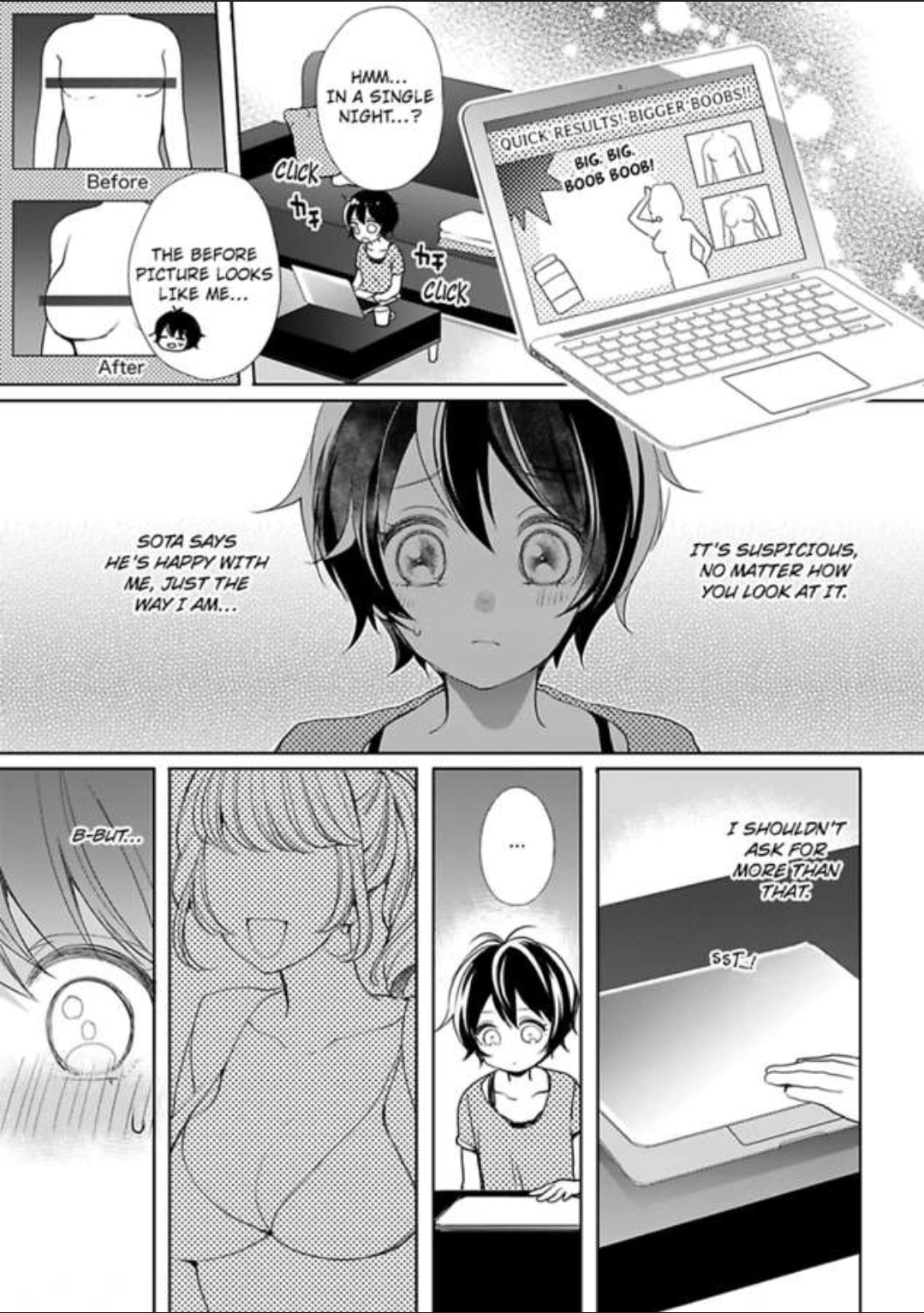 Chippai Kanojo to Bijin Kareshi Chapter 15 page 3 - 