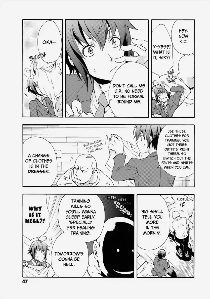 Chiyu Mahou no Machigatta Tsukaikata: Senjou o Kakeru Kaifuku Youin Chapter 1 page 46 - 