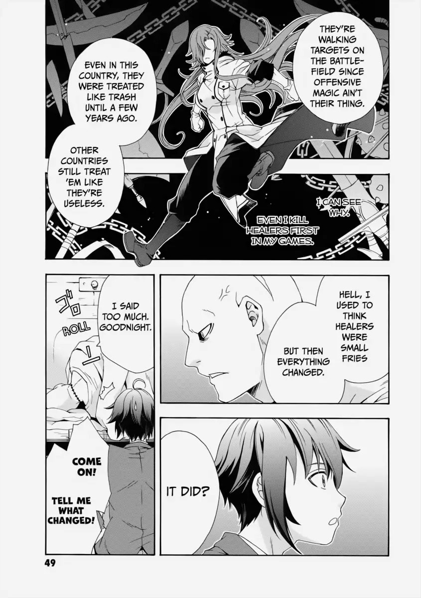 Chiyu Mahou no Machigatta Tsukaikata: Senjou o Kakeru Kaifuku Youin Chapter 1 page 48 - 
