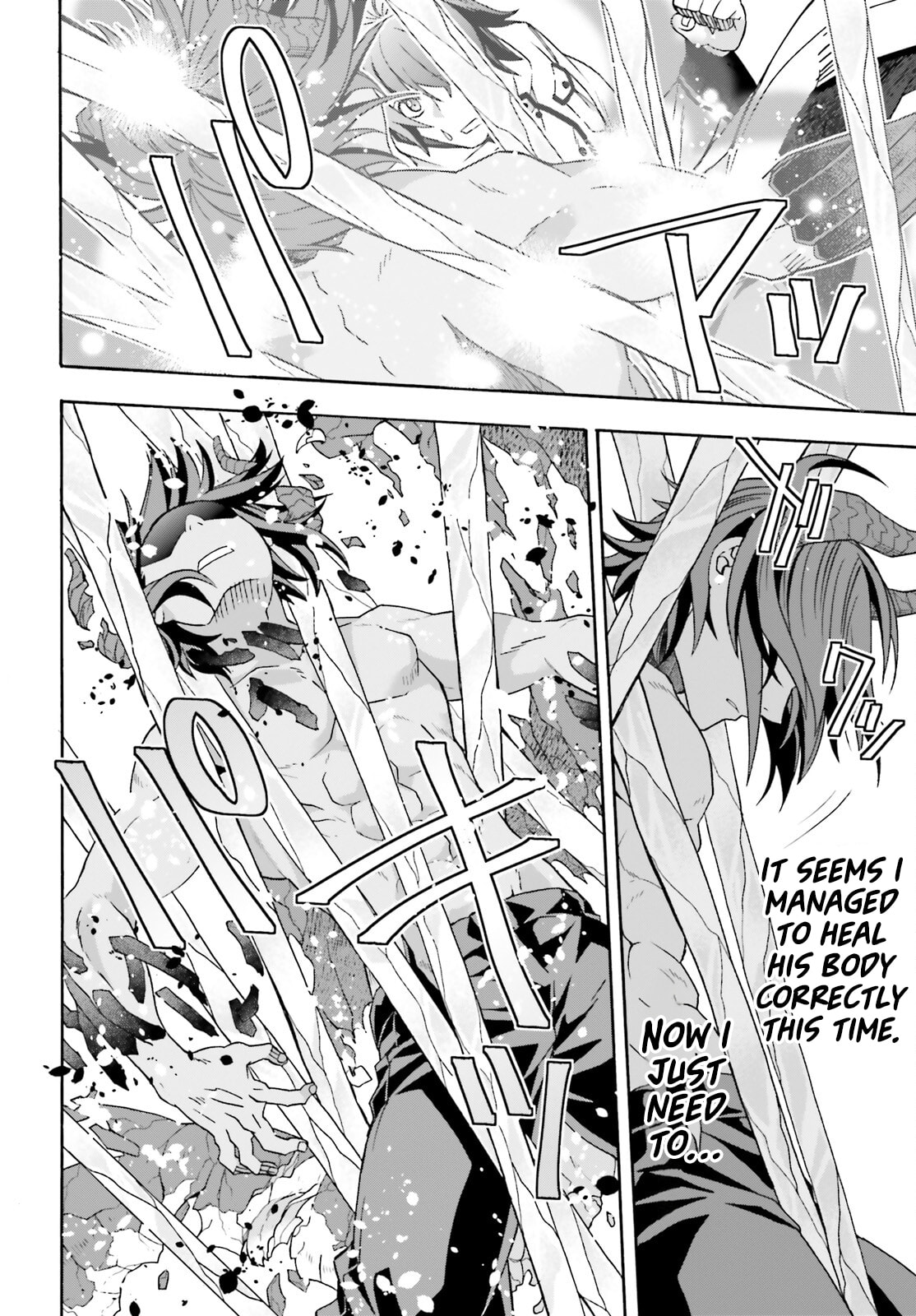 Chiyu Mahou no Machigatta Tsukaikata: Senjou o Kakeru Kaifuku Youin Chapter 73 page 38 - 