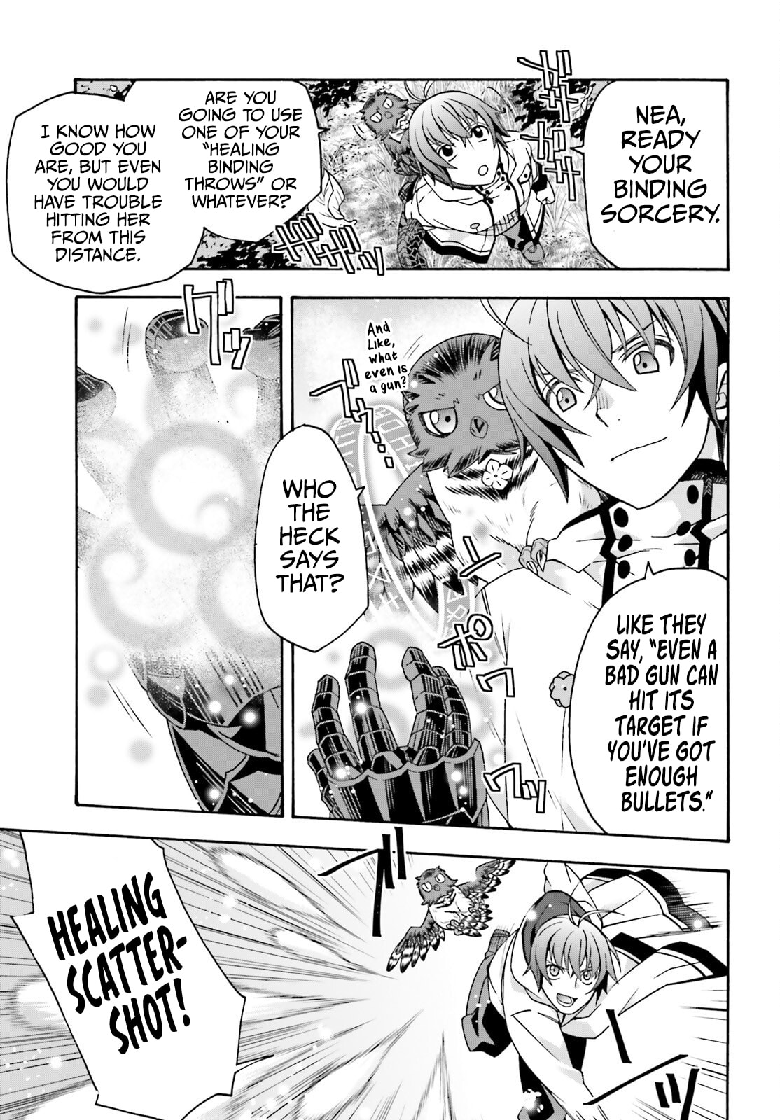Chiyu Mahou no Machigatta Tsukaikata: Senjou o Kakeru Kaifuku Youin Chapter 75 page 18 - 