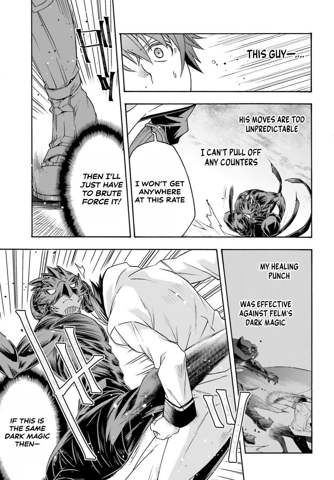 Chiyu Mahou no Machigatta Tsukaikata: Senjou o Kakeru Kaifuku Youin Chapter 86.1 page 3 - 