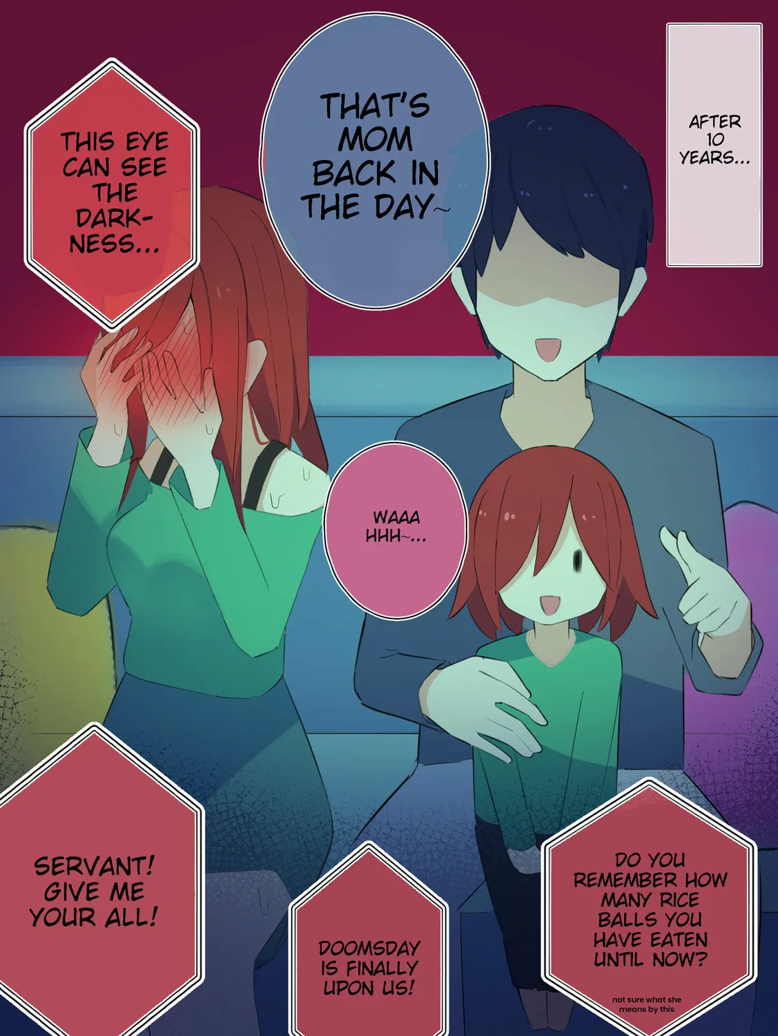 Chuunibyou-chan after 10 years. (Colored) Chapter 1 page 3 - 