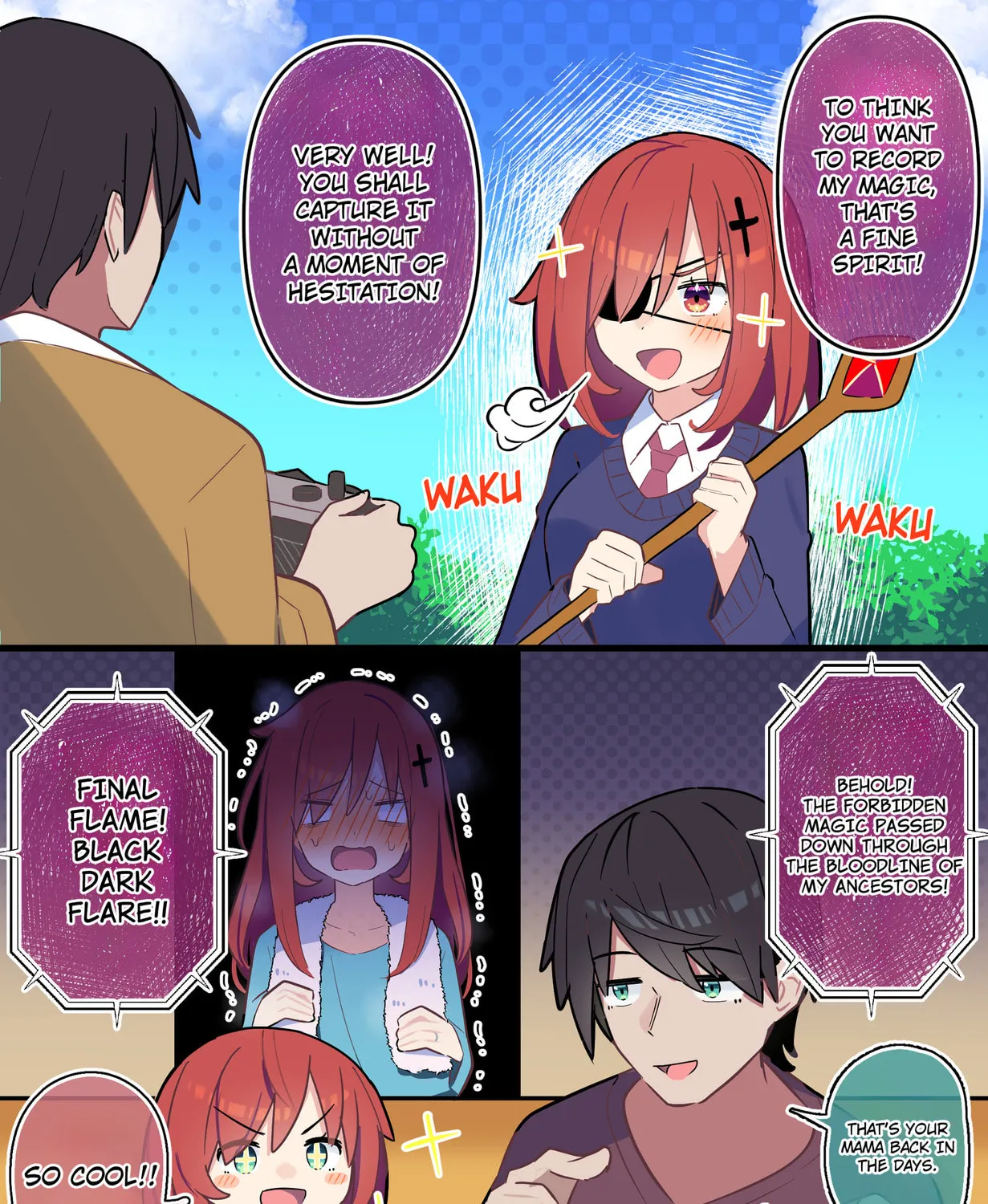 Chuunibyou-chan after 10 years. (Colored) Chapter 7 page 1 - 