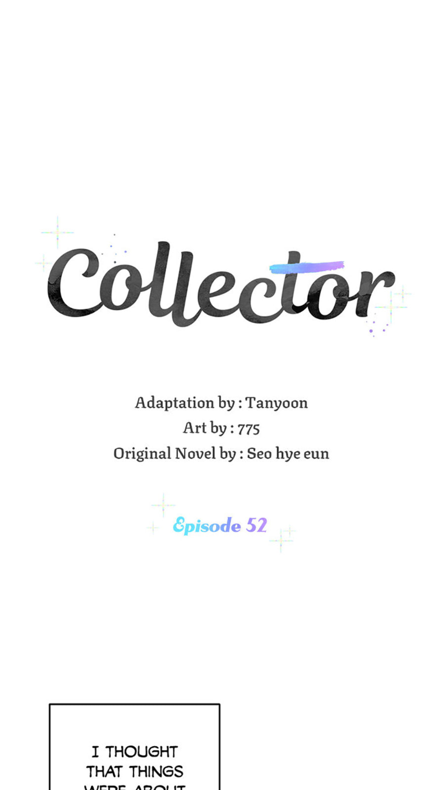 Collectors Chapter 52 page 1 - 