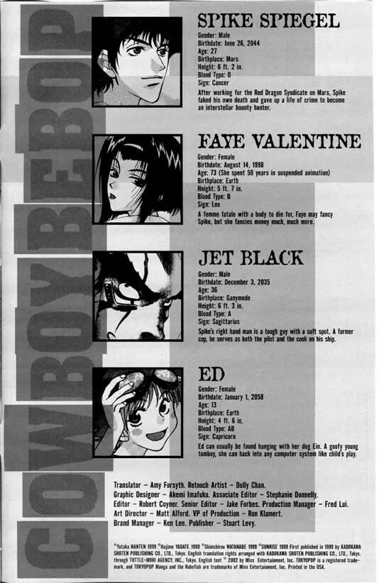 Cowboy Bebop Chapter 1 page 2 - 