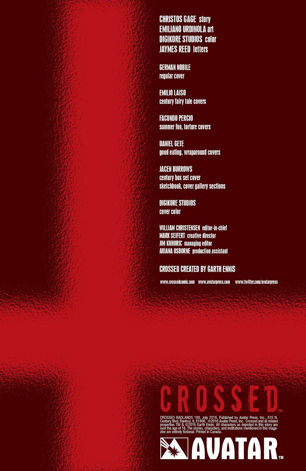 Crossed: Badlands Chapter 100 page 2 - 