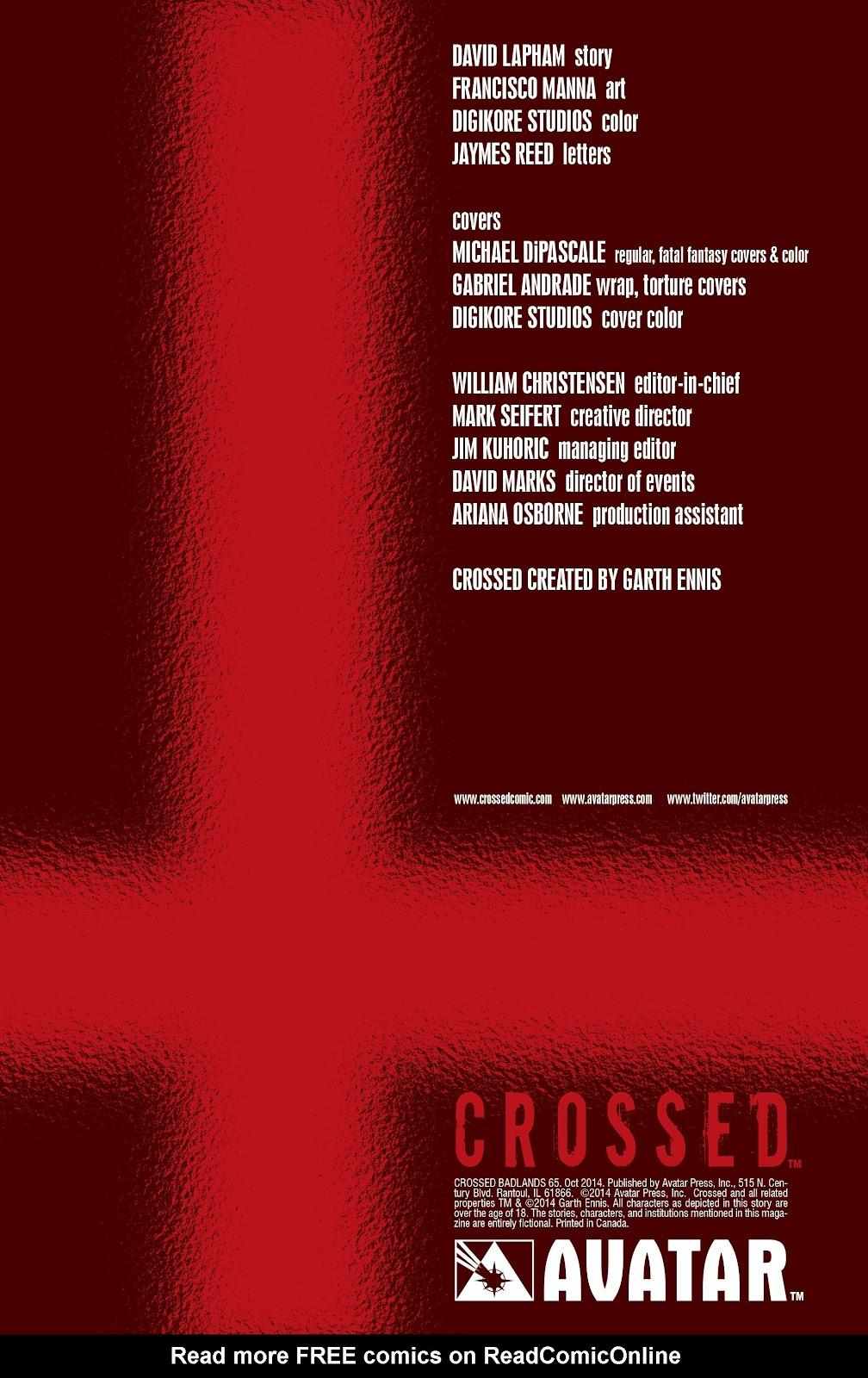 Crossed: Badlands Chapter 65 page 3 - 