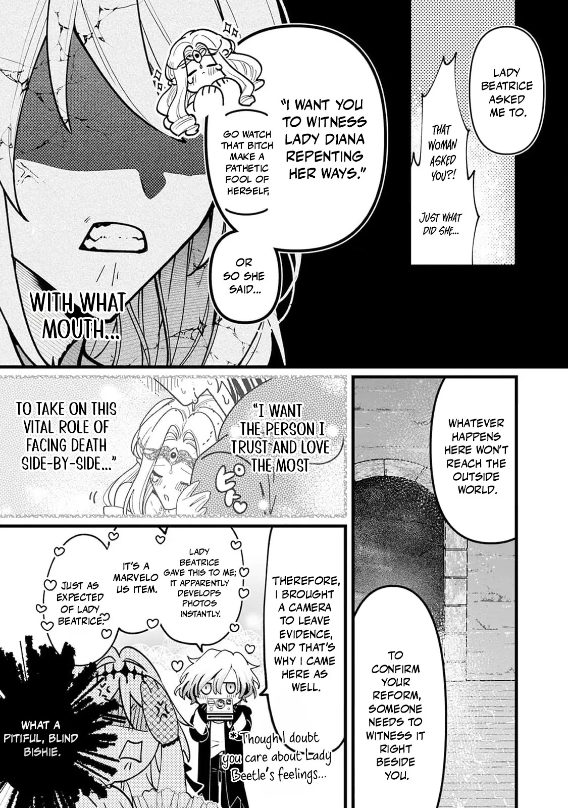 Danzai = Erotic Trap Dungeon!? ~Akuyaku Reijou ni Tensei Shitara Enzai de Tsuihou Sareta no de Kouryaku Taishou no Assassin to Touha Shimasu~ Chapter 1 page 16 - 