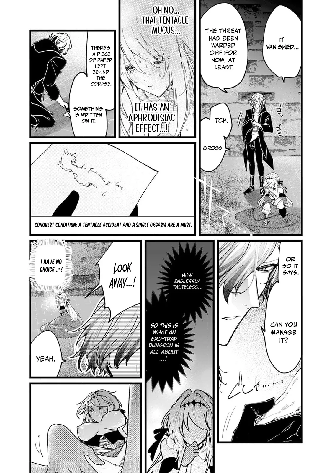 Danzai = Erotic Trap Dungeon!? ~Akuyaku Reijou ni Tensei Shitara Enzai de Tsuihou Sareta no de Kouryaku Taishou no Assassin to Touha Shimasu~ Chapter 1 page 26 - 