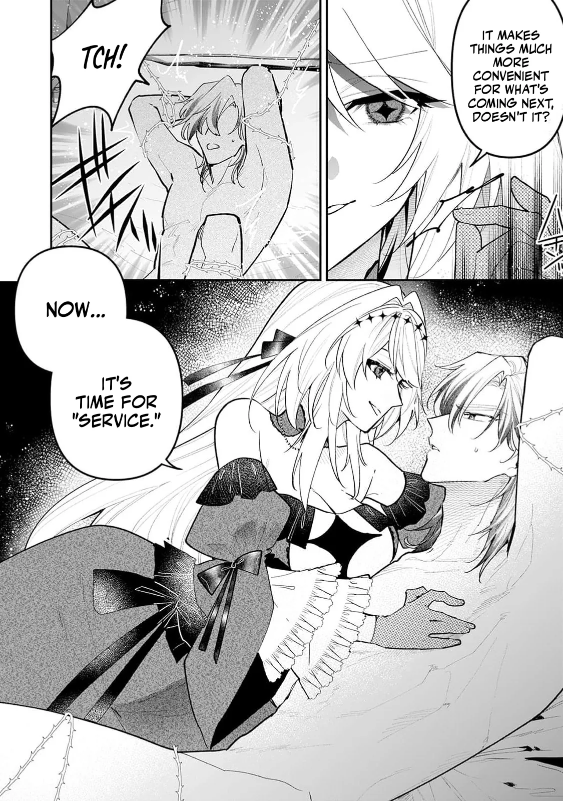 Danzai = Erotic Trap Dungeon!? ~Akuyaku Reijou ni Tensei Shitara Enzai de Tsuihou Sareta no de Kouryaku Taishou no Assassin to Touha Shimasu~ Chapter 10 page 15 - 