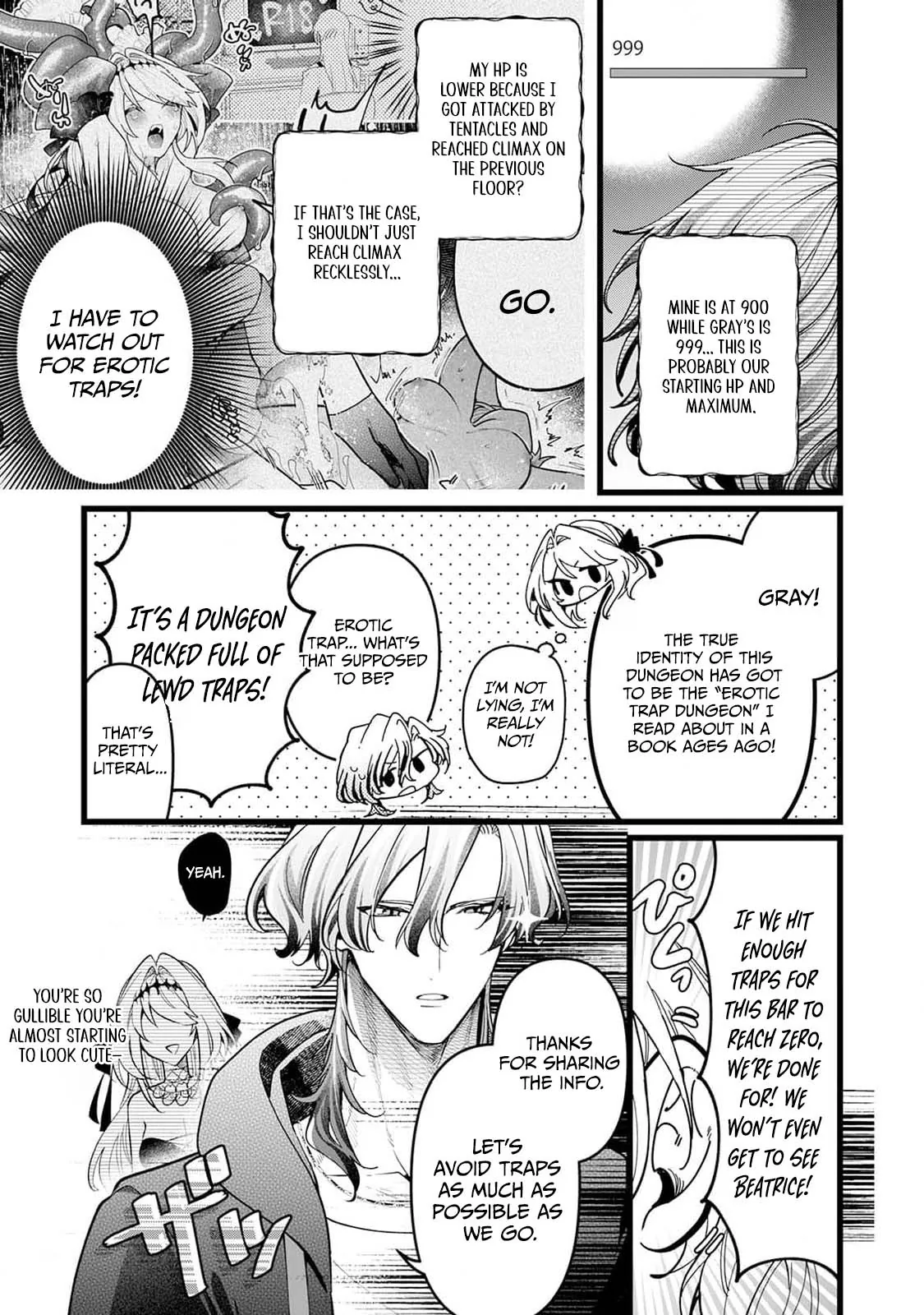 Danzai = Erotic Trap Dungeon!? ~Akuyaku Reijou ni Tensei Shitara Enzai de Tsuihou Sareta no de Kouryaku Taishou no Assassin to Touha Shimasu~ Chapter 2 page 9 - 