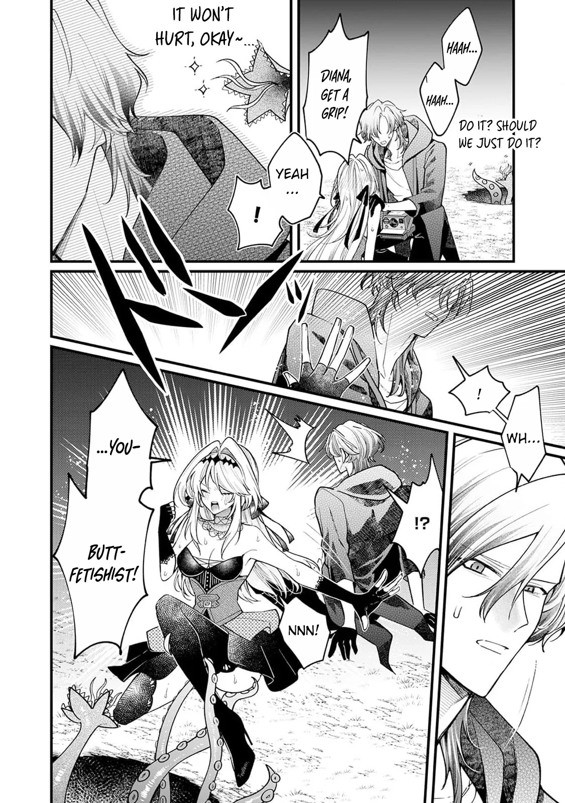 Danzai = Erotic Trap Dungeon!? ~Akuyaku Reijou ni Tensei Shitara Enzai de Tsuihou Sareta no de Kouryaku Taishou no Assassin to Touha Shimasu~ Chapter 4 page 31 - 