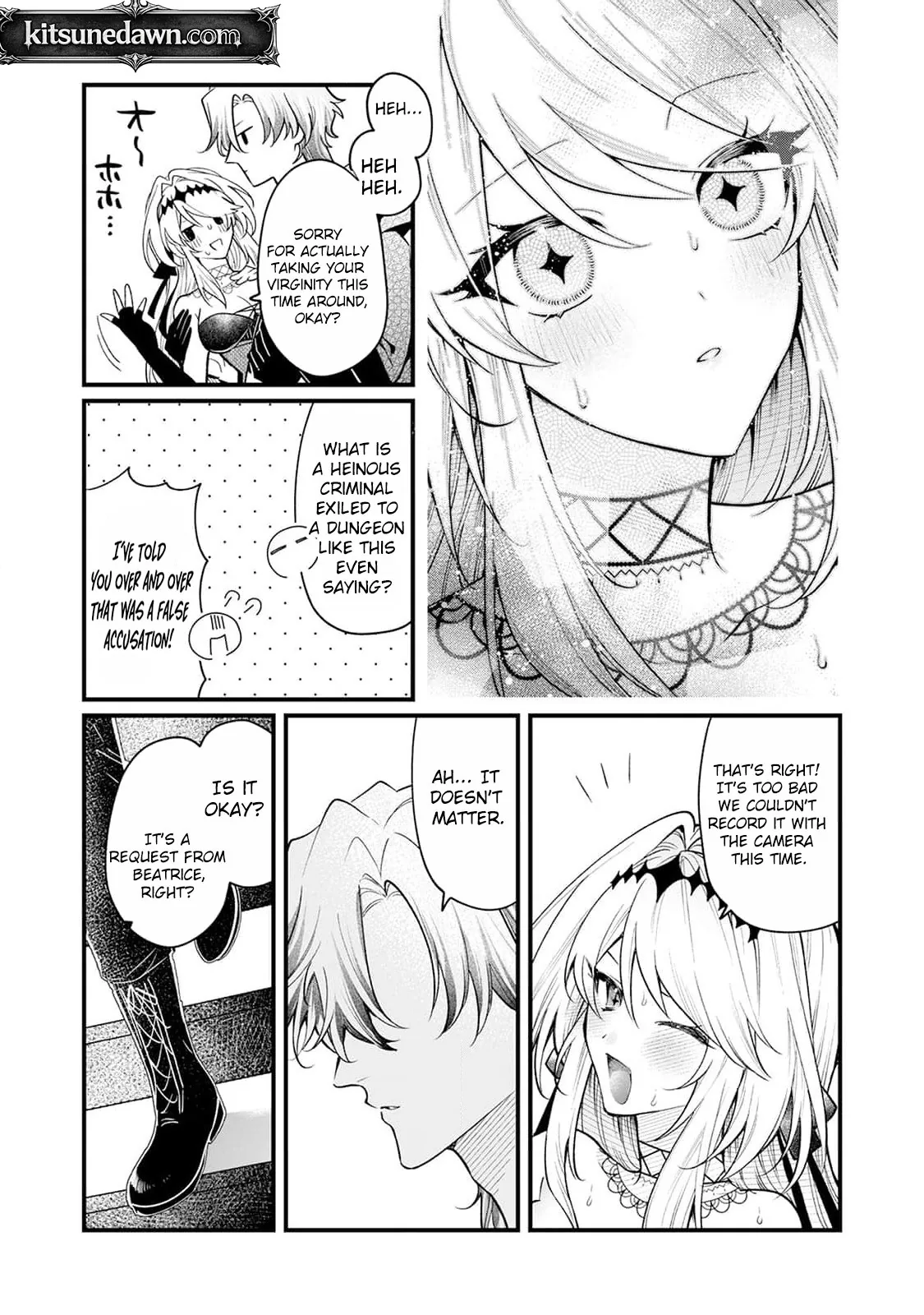 Danzai = Erotic Trap Dungeon!? ~Akuyaku Reijou ni Tensei Shitara Enzai de Tsuihou Sareta no de Kouryaku Taishou no Assassin to Touha Shimasu~ Chapter 4 page 36 - 