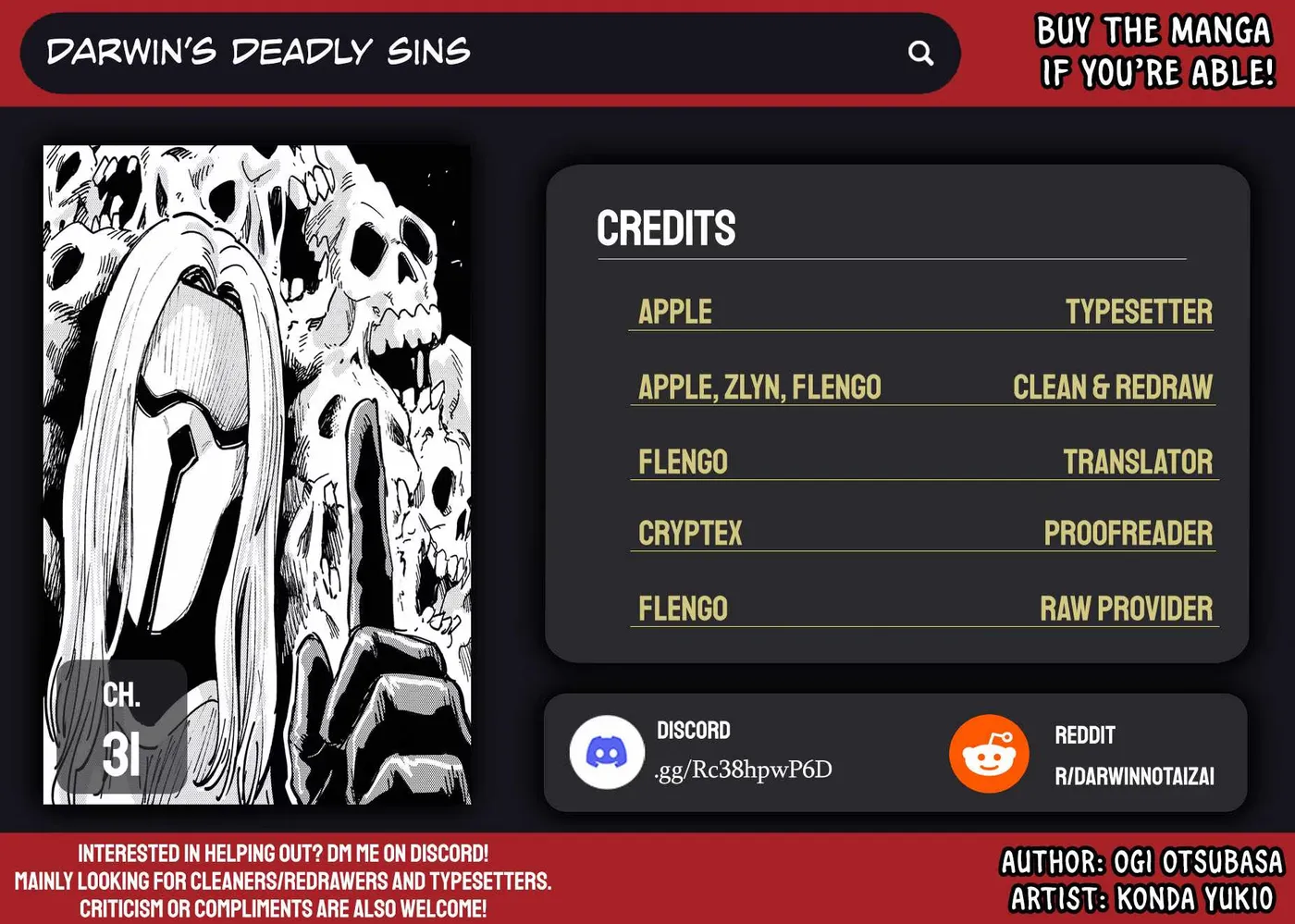 Darwin's Deadly Sins Chapter 31 page 1 - 