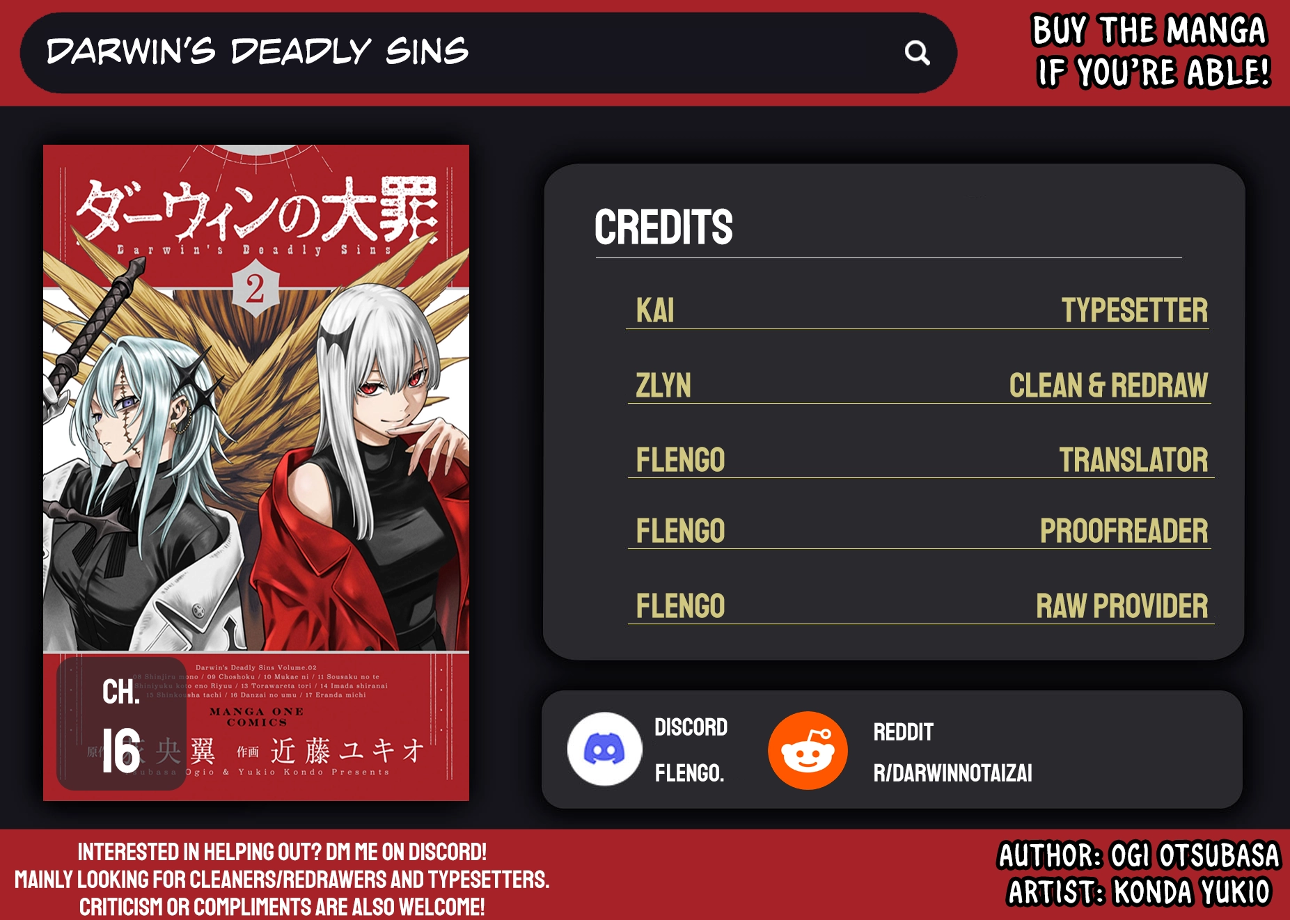 Darwin's Deadly Sins Chapter 16 page 3 - 