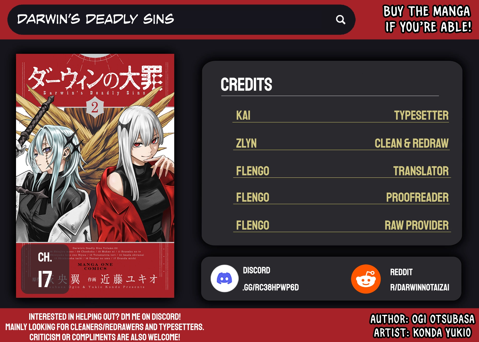 Darwin's Deadly Sins Chapter 17 page 2 - 