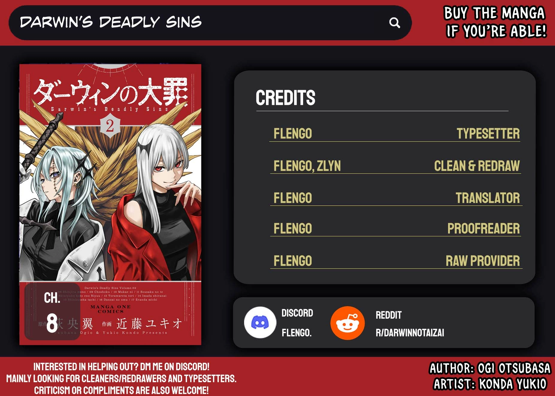 Darwin's Deadly Sins Chapter 8 page 2 - 