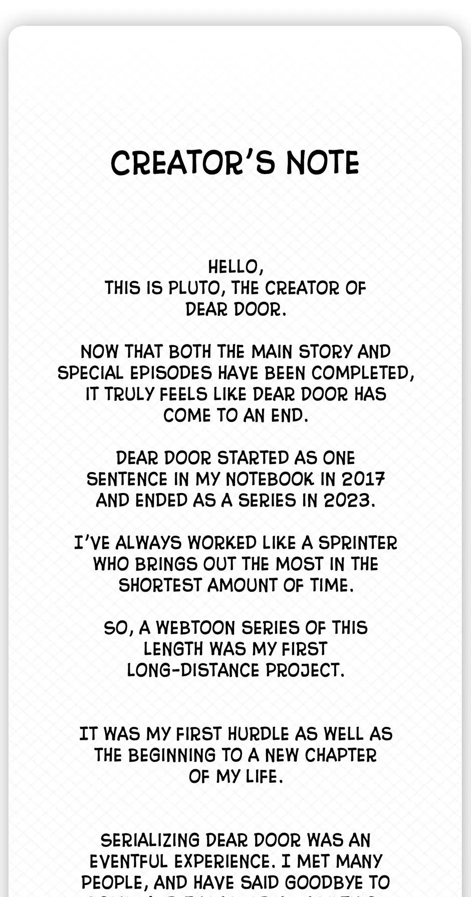Dear. Door Chapter 2019 page 3 - 