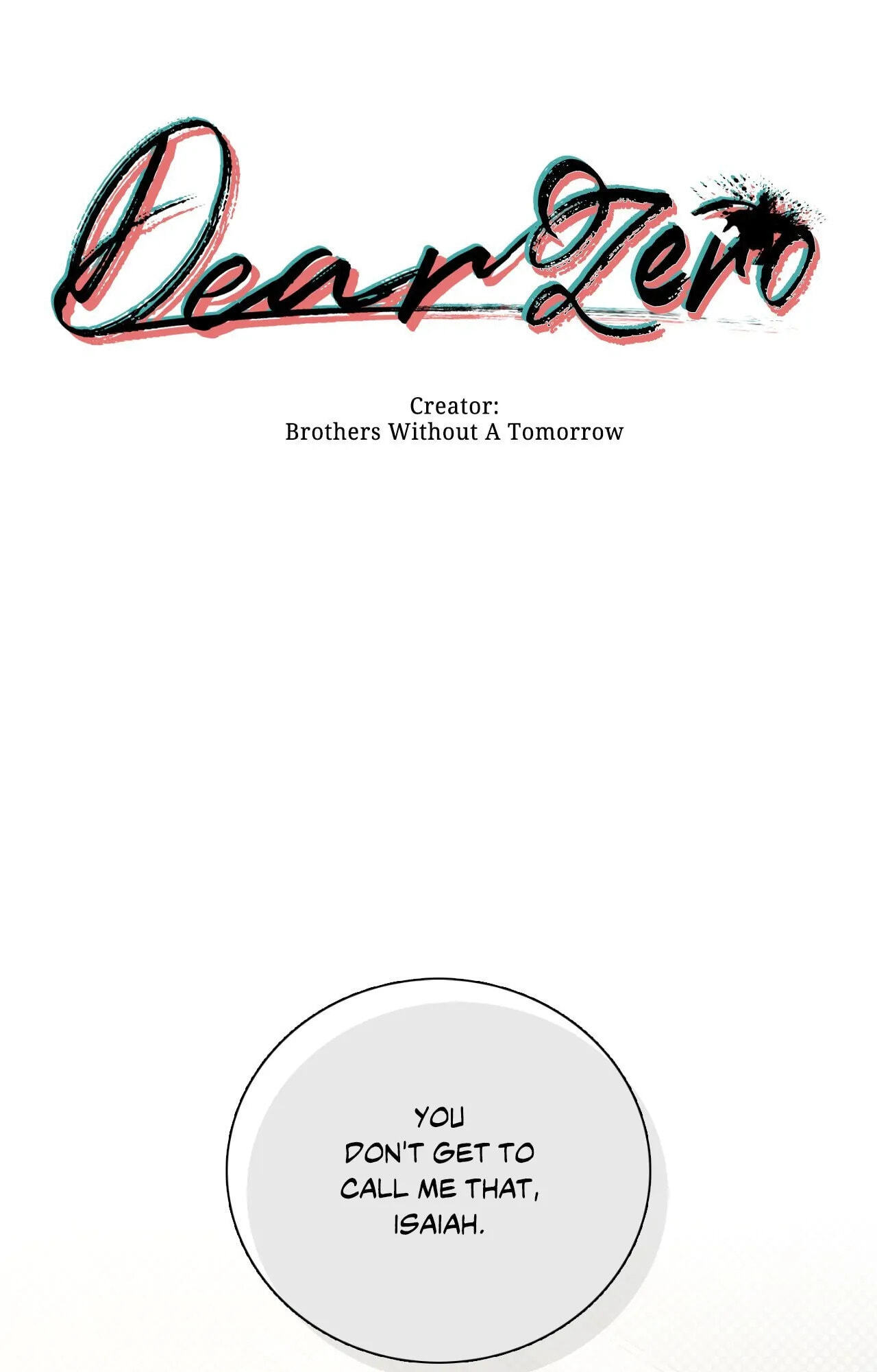 Dear Zero Chapter 30 page 1 - 