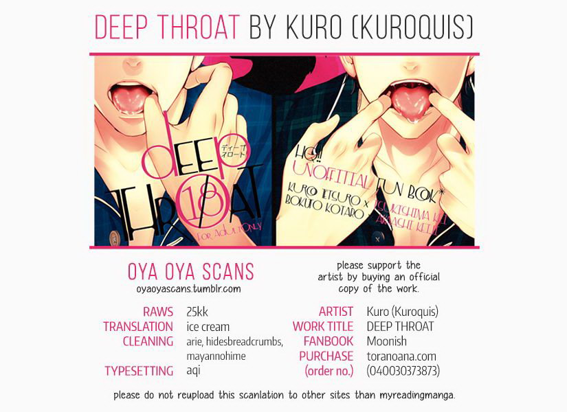 DEEP THROAT– Haikyuu!! dj Chapter 1 page 1 - 