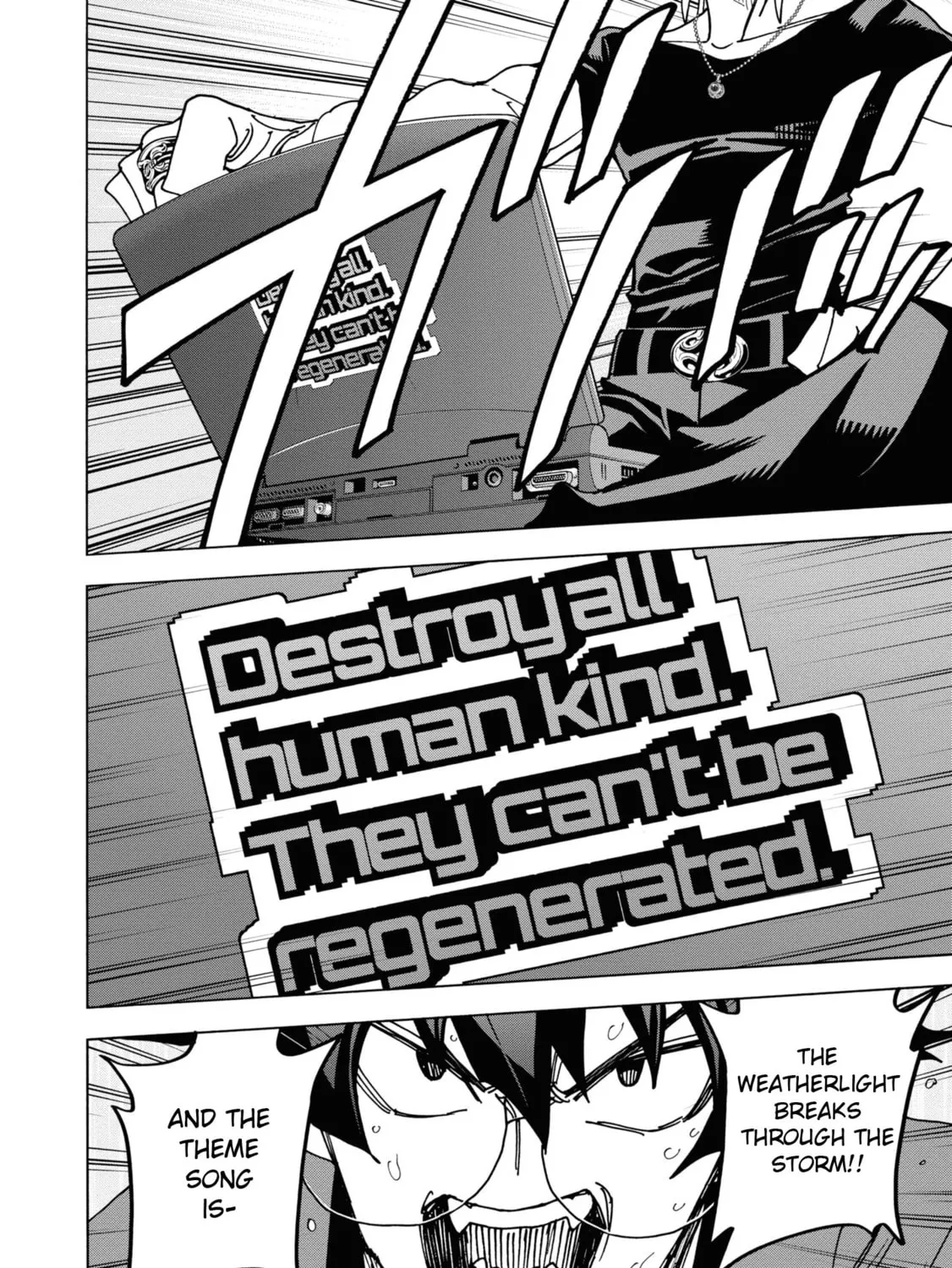 Destroy all humankind. They can't be regenerated. Chapter 54 page 13 - 
