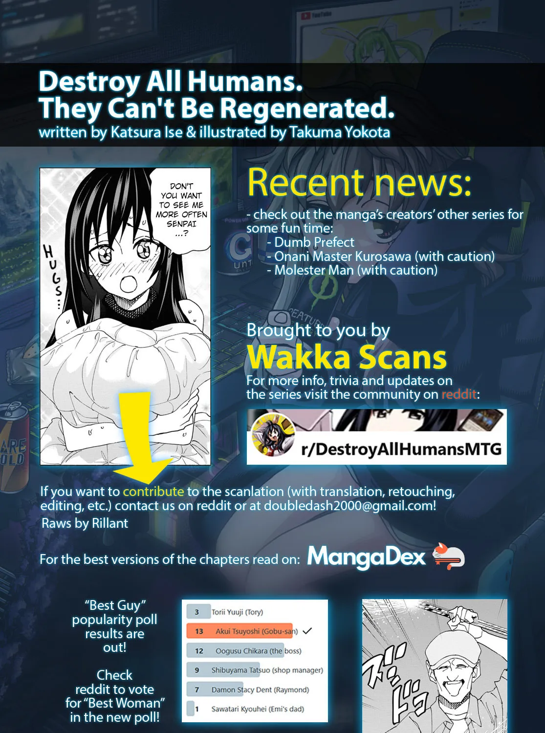 Destroy all humankind. They can't be regenerated. Chapter 58 page 1 - 