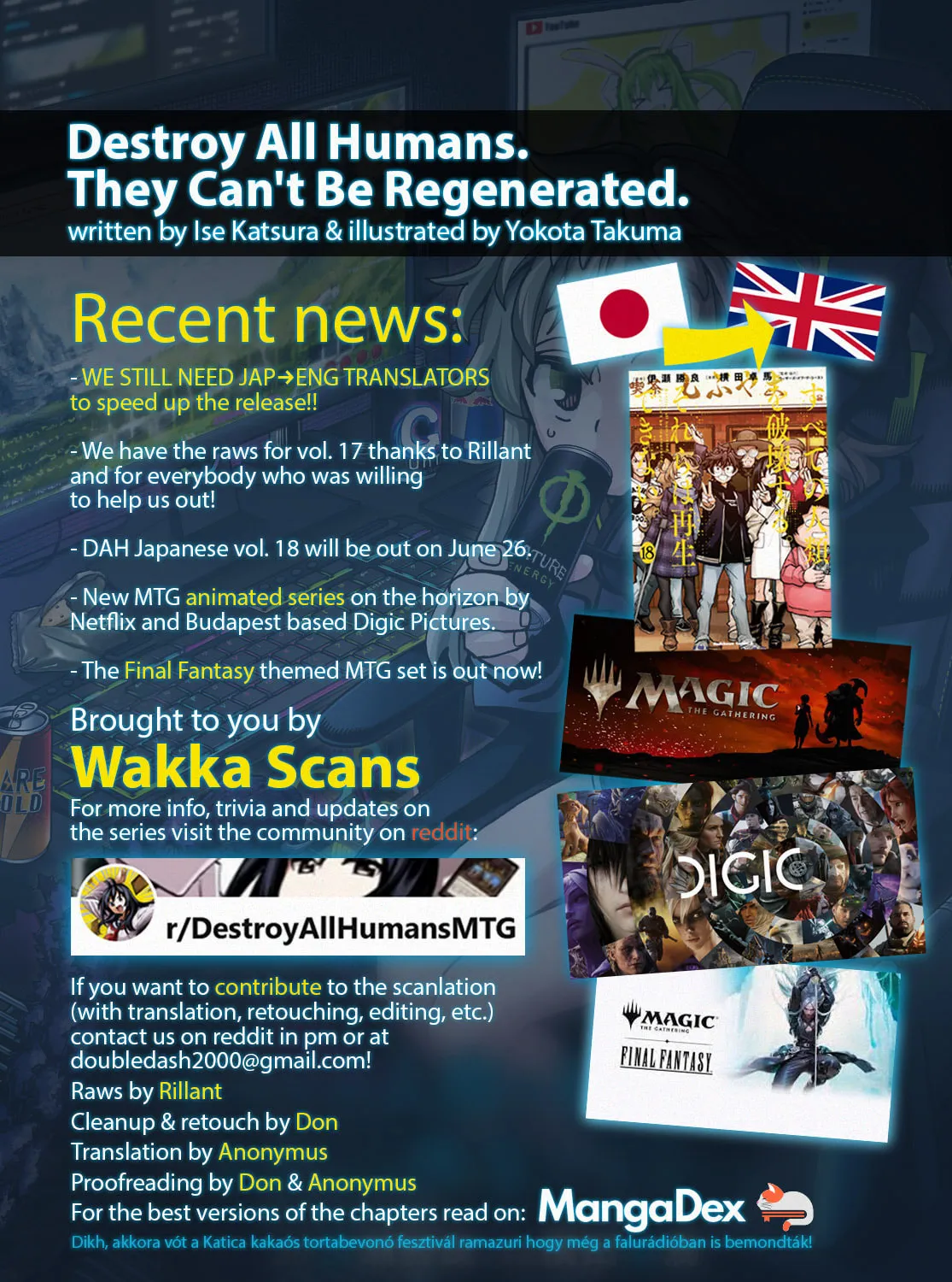 Destroy all humankind. They can't be regenerated. Chapter 61 page 1 - 