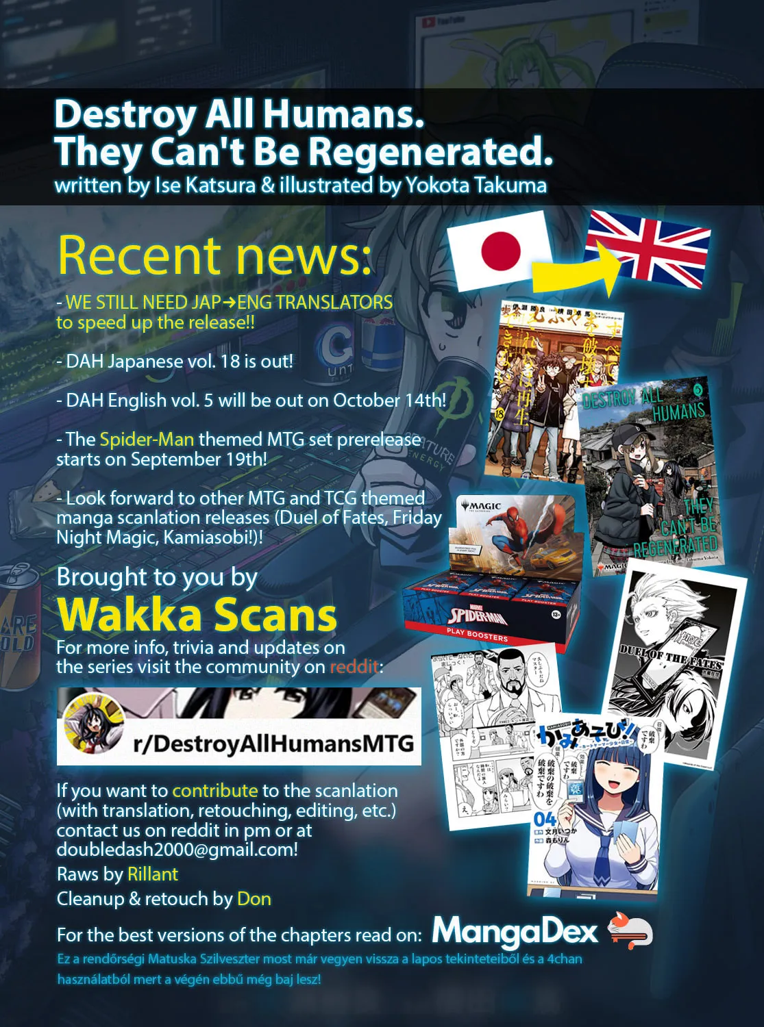 Destroy all humankind. They can't be regenerated. Chapter 62 page 1 - 