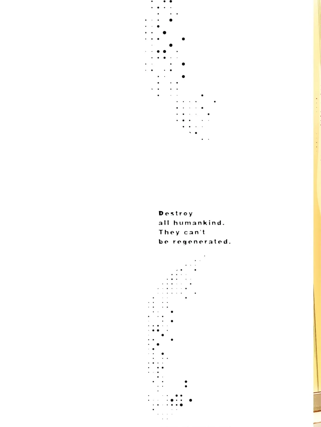 Destroy all humankind. They can't be regenerated. Chapter 64 page 3 - 