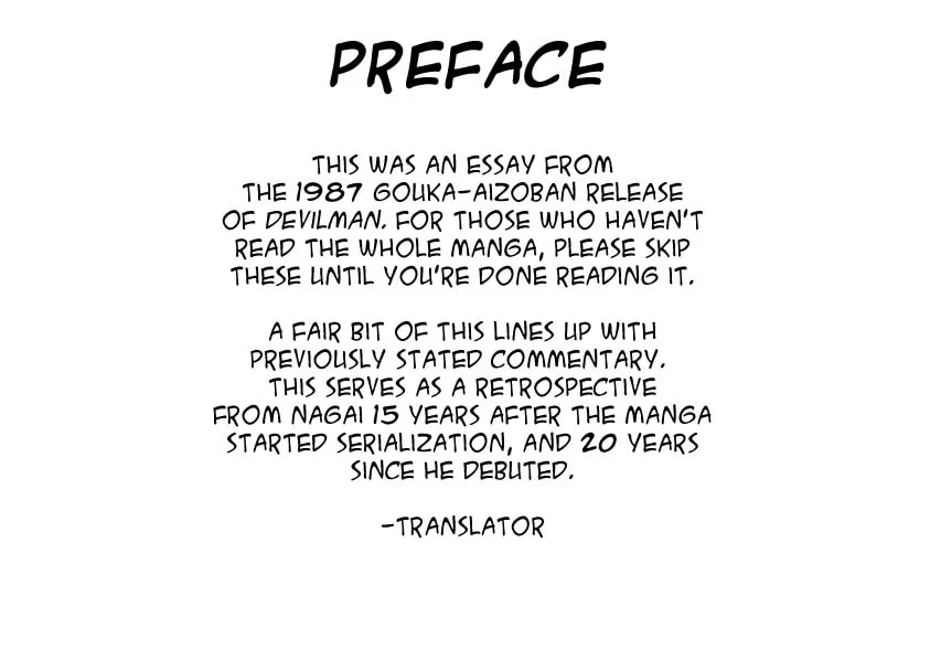 Devilman Chapter 0.1 page 1 - 