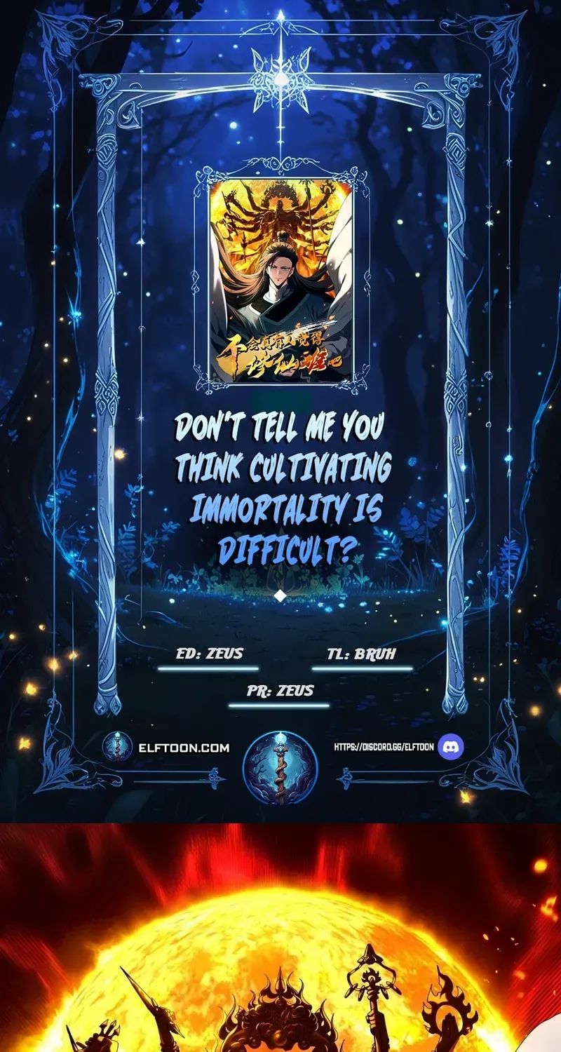 Don't Tell Me You Think Cultivating Immortality Is Difficult? Chapter 9 page 1 - 