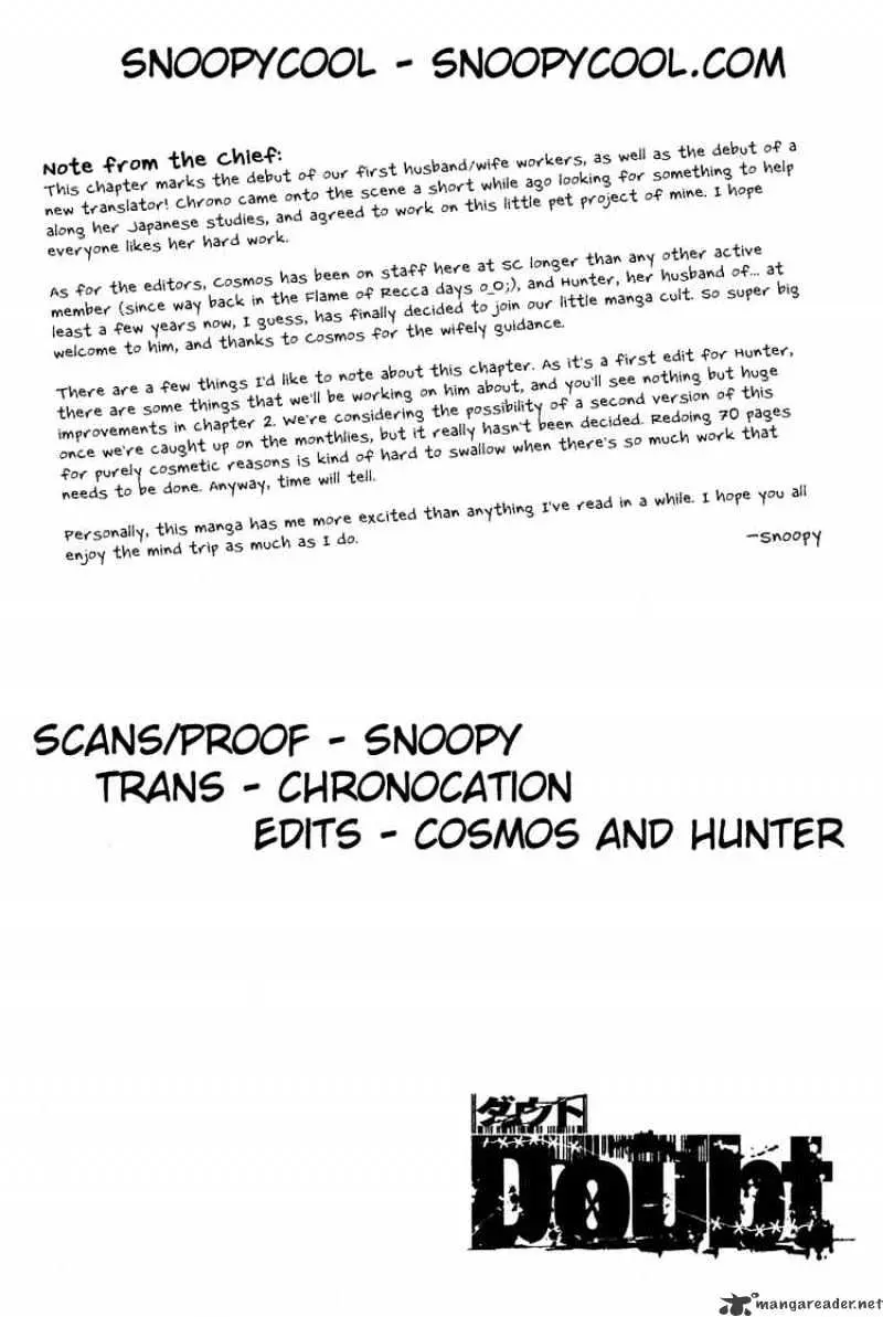 Doubt Chapter 0.99 page 69 - 