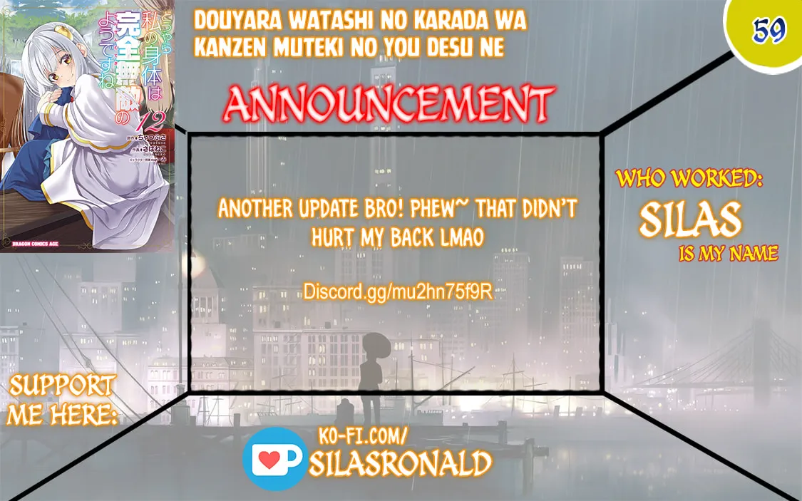 Douyara Watashi no Karada wa Kanzen Muteki no You Desu ne Chapter 59 page 1 - 