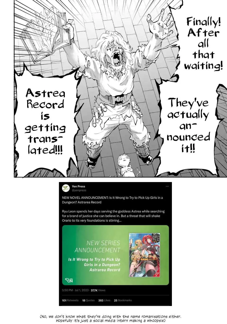 Dungeon Ni Deai O Motomeru No Wa Machigatte Iru Darou Ka Gaiden - Sword Oratoria Chapter 103 page 46 - 
