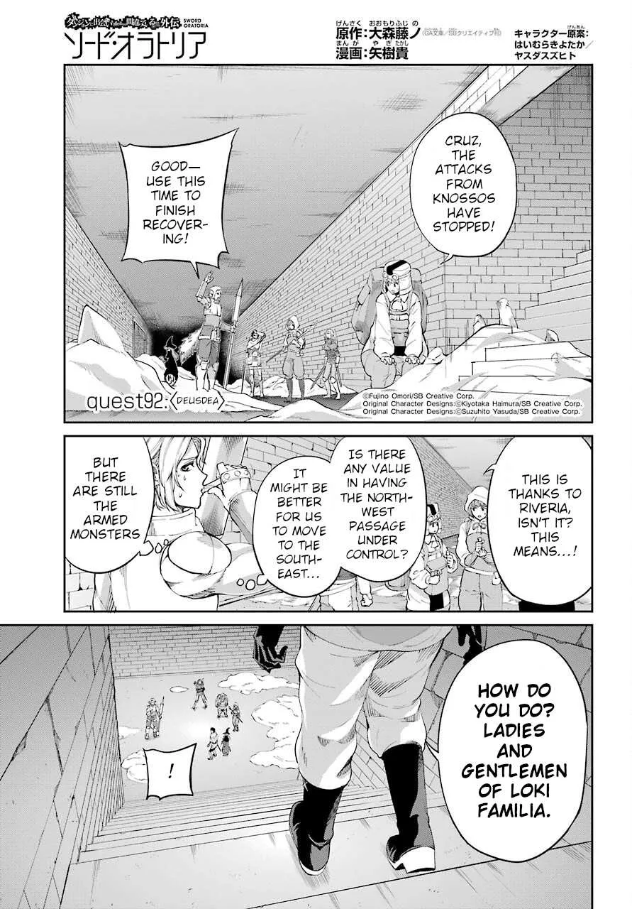 Dungeon Ni Deai O Motomeru No Wa Machigatte Iru Darou Ka Gaiden - Sword Oratoria Chapter 92 page 1 - 