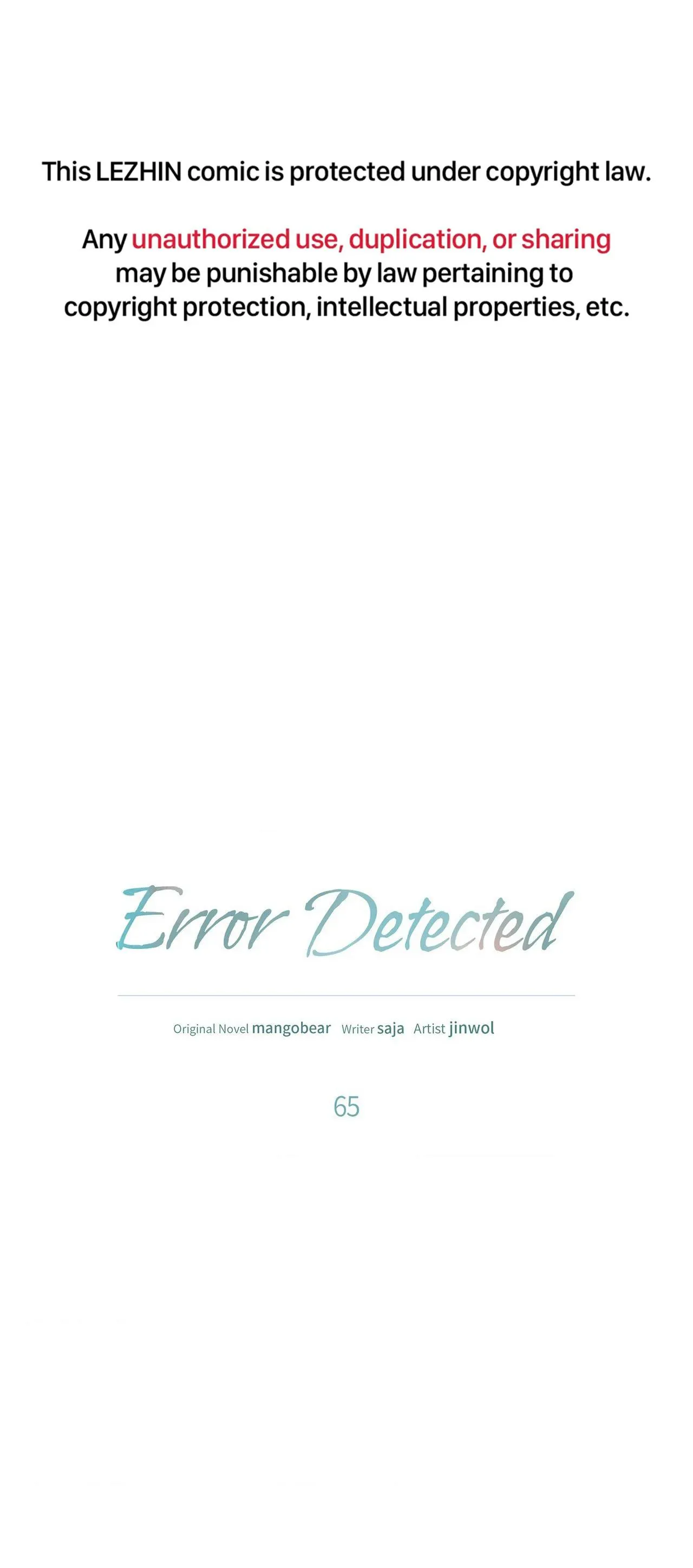 Error Analysis Report Chapter 65 page 2 - 
