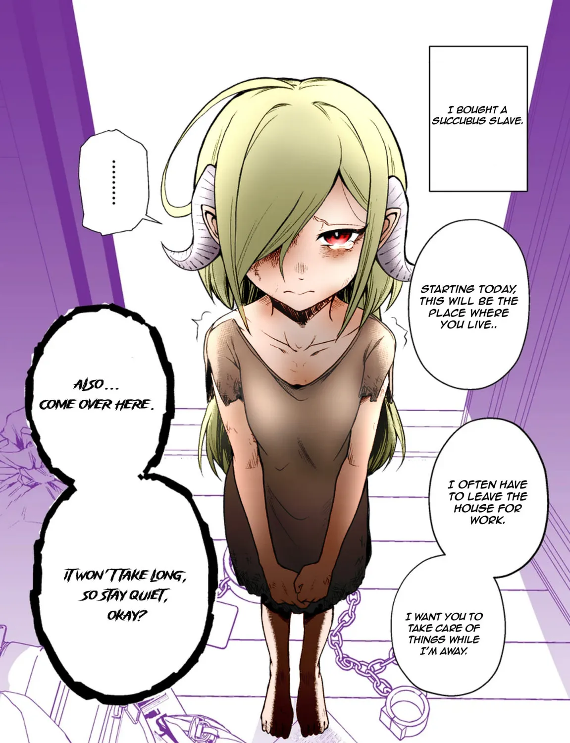 Everyday Life with a Succubus Slave (Fan Colored) (Colored) Chapter 1 page 1 - 