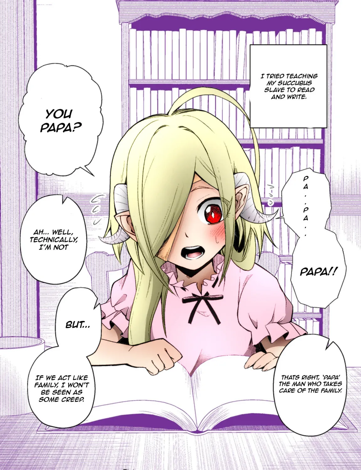 Everyday Life with a Succubus Slave (Fan Colored) (Colored) Chapter 4 page 1 - 