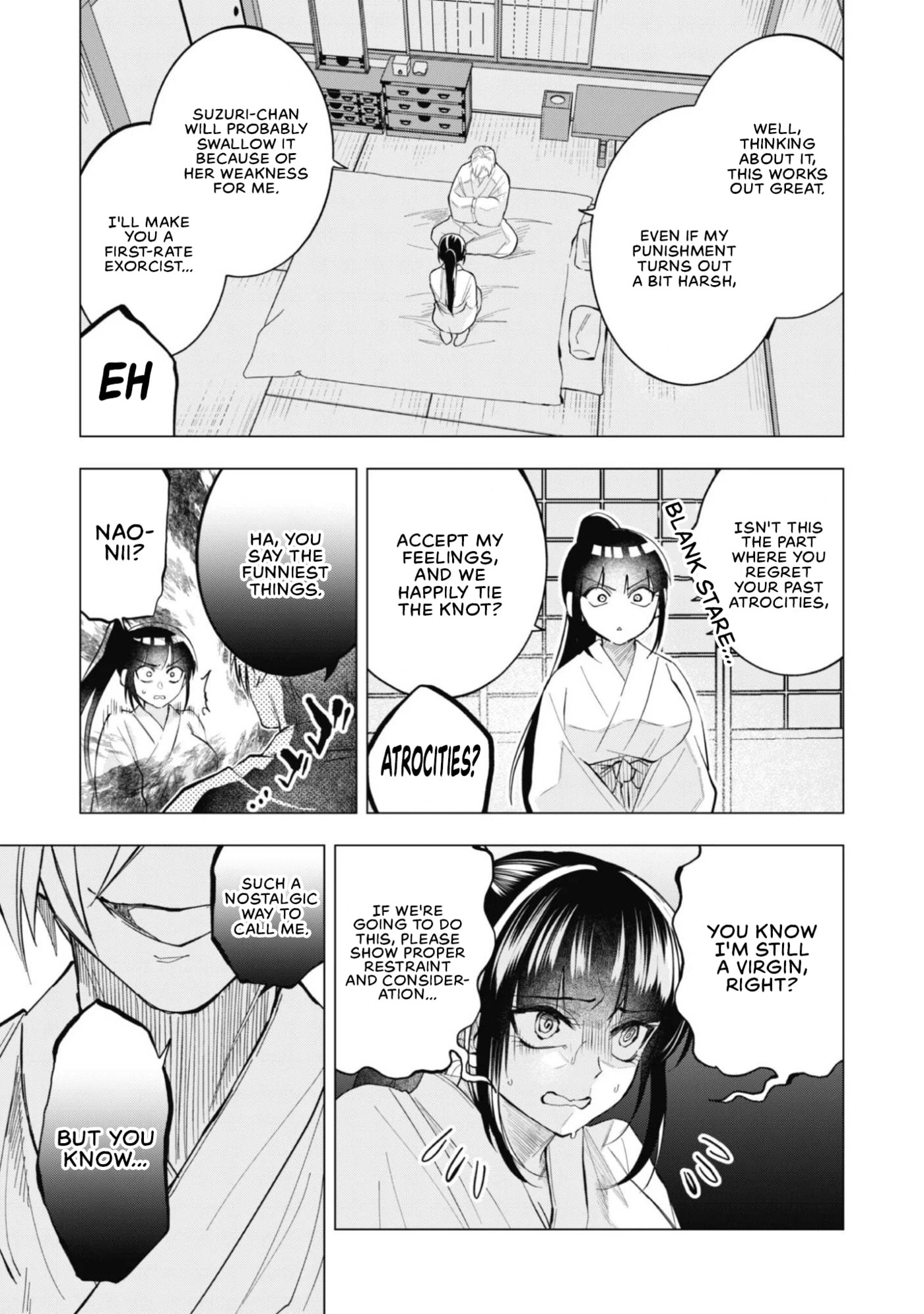 Exorcist Reincarnation ~What's A Fox-Faced, Kansai-Dialect-Speaking, Ill-Natured Guy Supposed To Do In A Brutal Erogame World?~ Chapter 2 page 15 - 