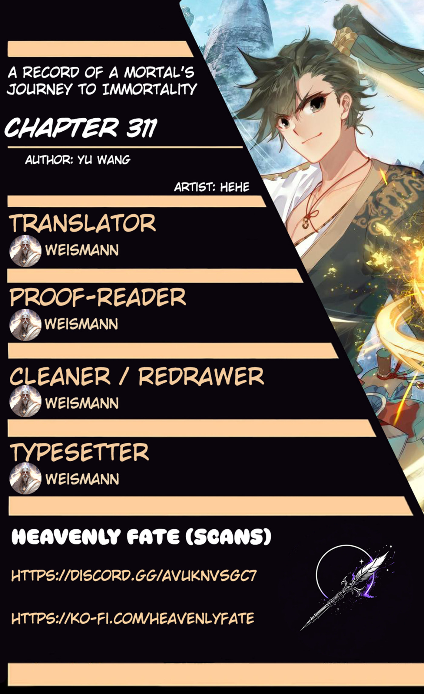 A Record of a Mortal's Journey to Immortality Chapter 311 page 1 - 