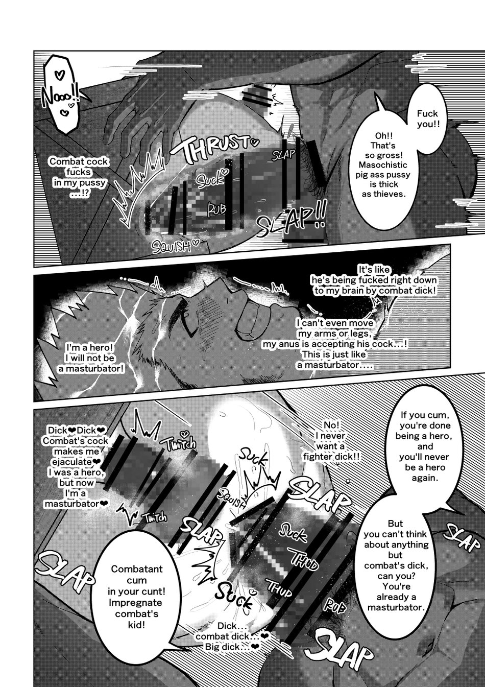 Fucked by the combatant’s Alpha fat cock Chapter 1 page 6 - 
