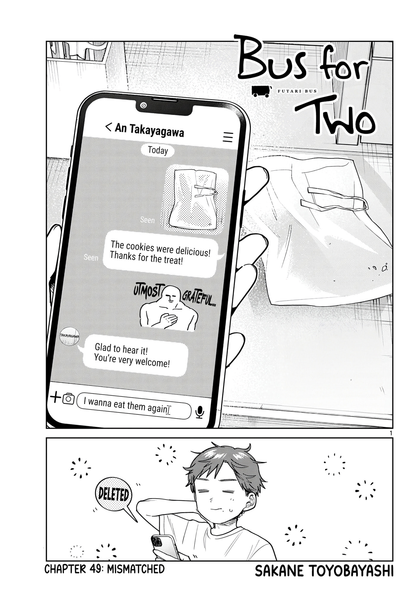 Futari Bus Chapter 49 page 1 - 