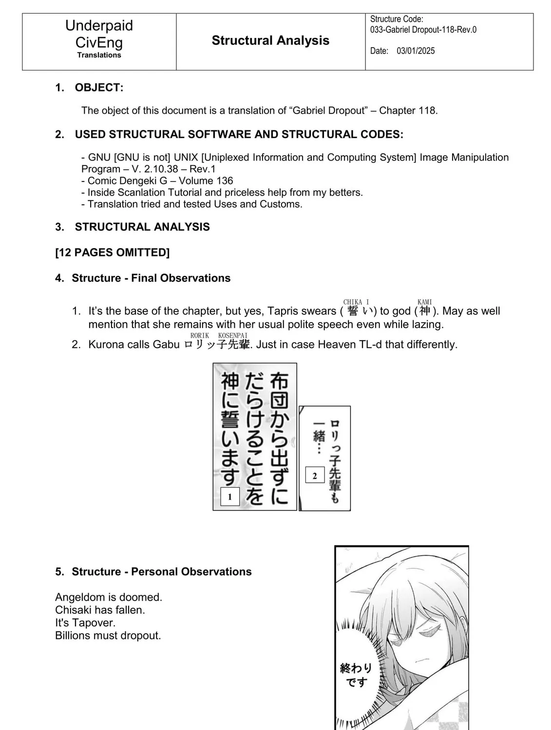 Gabriel Dropout Chapter 118 page 25 - 